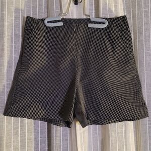 Black Polka Dot Dress Shorts